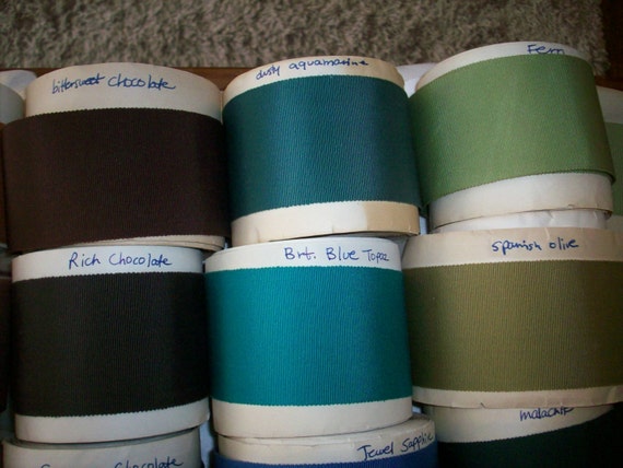 Ruban gros 2 grain coton/rayonne Vintage 2 gros 1/8 Ruban gros 2 grain coton/rayonne Vintage 2 gros 1/8