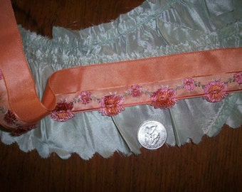 Rare antique silk  french ribbon