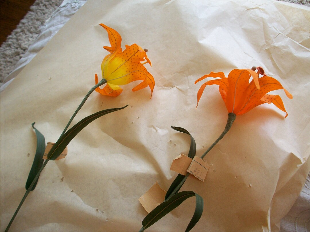 Wholesale or Retail Antique Linen Tiger Lily Made in 1949 for