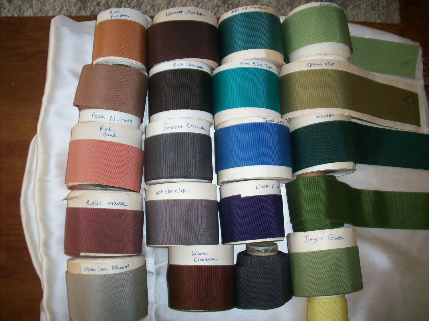 Ruban gros grain coton/rayonne Vintage 2 1/8" Ruban gros 2 grain coton/rayonne Vintage 2 gros 1/8