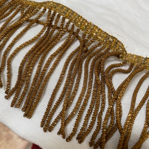 By the Foot Antique French Gold Twisted Metal Fringe 3 Wide - Etsy