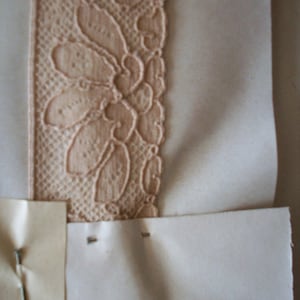 Vintage french cotton alencon lace 22328 image 3