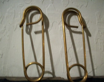 Giant brass/copper pins from the late 1940's Japan store stock, 3 1/2" or 4 1/4"