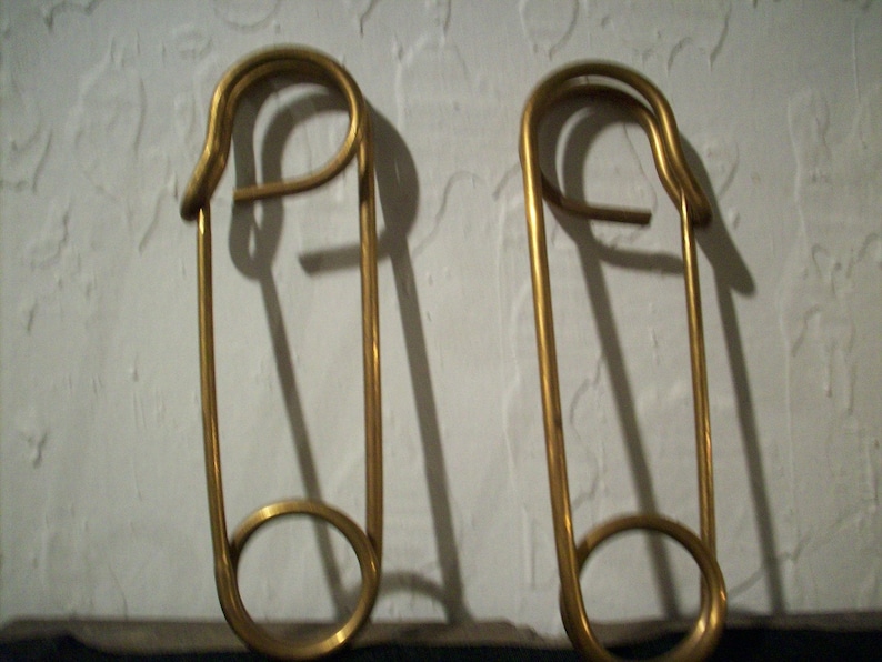 Giant brass/copper pins from the late 1940's Japan store stock, 3 1/2' or 4 1/4' 