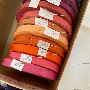 Collection of silk Late 1920s vintage silk and rayon grosgrain in many colors unused perfect 3/8"