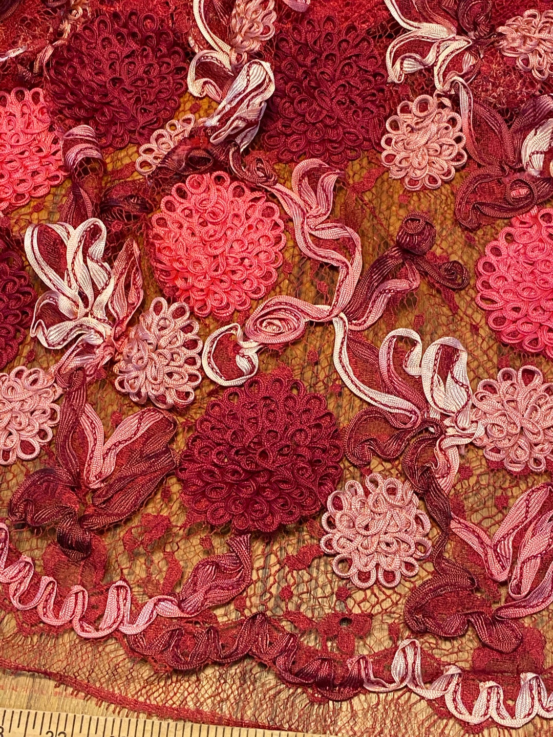 Breathtaking Antique French Ribbon Work Lace Fabric - Etsy