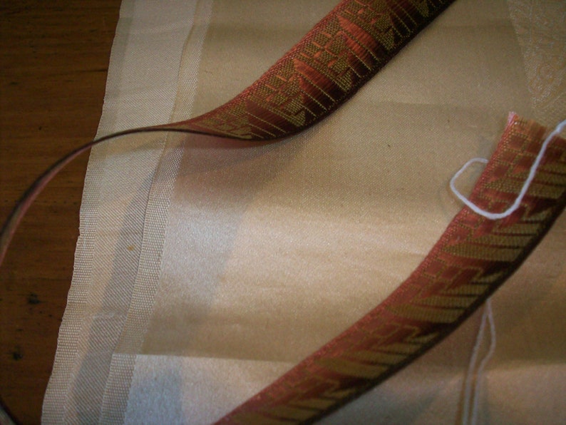 Antique metal novelty ribbon 1910s to 1920s