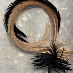 Beautiful feather millinery trim incredible and rare 1910s or older authentic