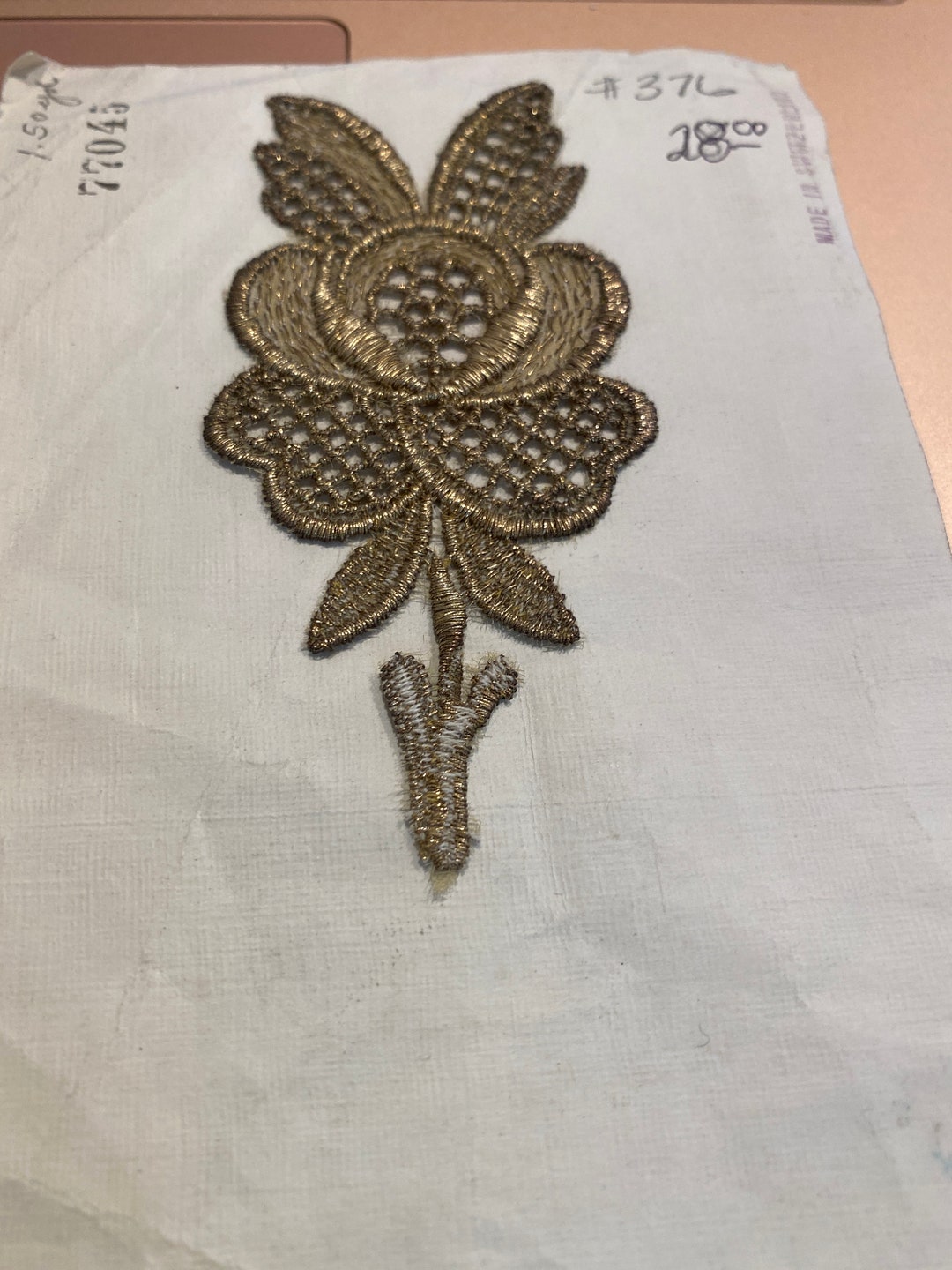 Antique Metallic French Appliques Etsy