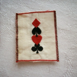 3 apliques de tarjetas vintage 1930s o 40s