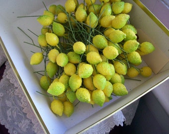 6 millinery vintage  lemons, more avail.