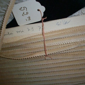 1 yd. antique silk picot grosgrain soft 1/4&quot; yardage