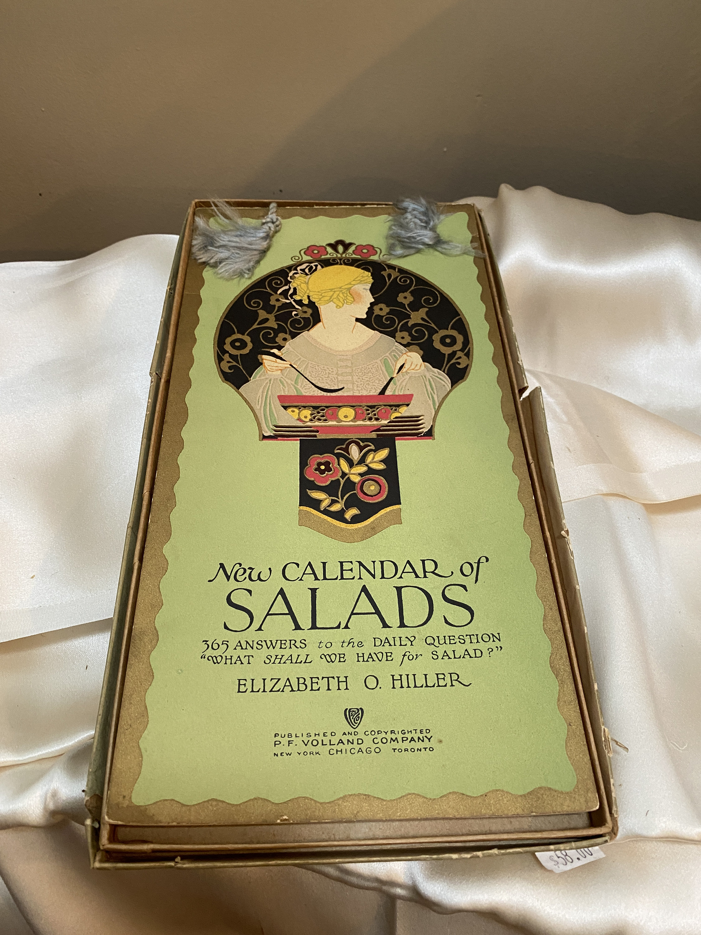 Calendar of Salads 1910s to 20s Actual Antique - Etsy Israel