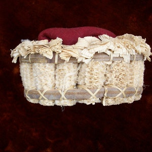 Rare antique  pincushion made of corn cobs