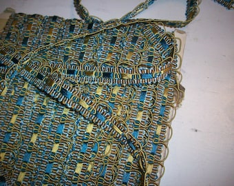 antique french passementerie trim in gorgeous colors