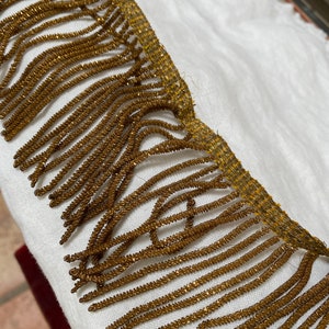 By the Foot Antique French Gold Twisted Metal Fringe 3 Wide - Etsy