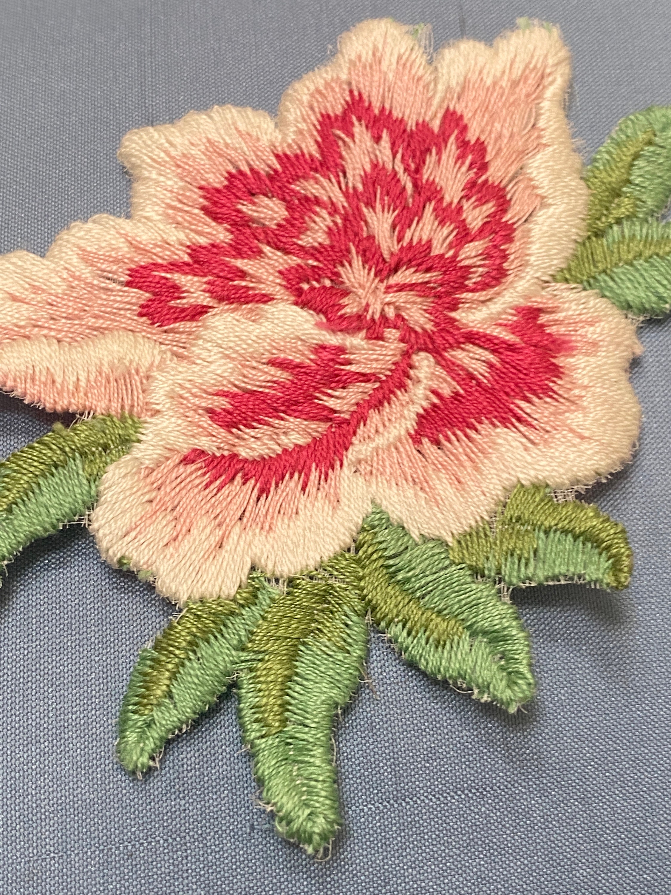 Antique Hand Loomed Floral Applique - Etsy Israel