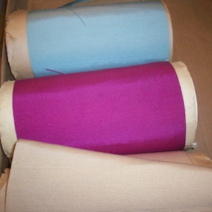 Vintage Petersham silk/cotton ribbon 6 1/8 " very wide