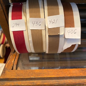 10 yard spool  5/8&quot; vintage ray/cotton real grosgrain