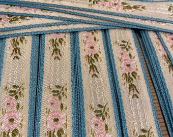 1 yd. of Pastel french ribbon trim of rayon very fine quality