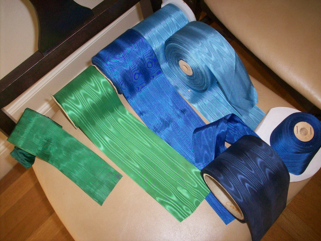 1 Yd. Vintage Moire Taffeta Ribbon More Available - Etsy