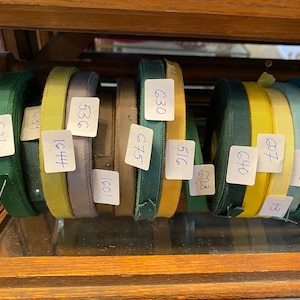 Seide Ripsband in vielen Farben 1920er Jahre Vintage unbenutzt perfekt 3/8"