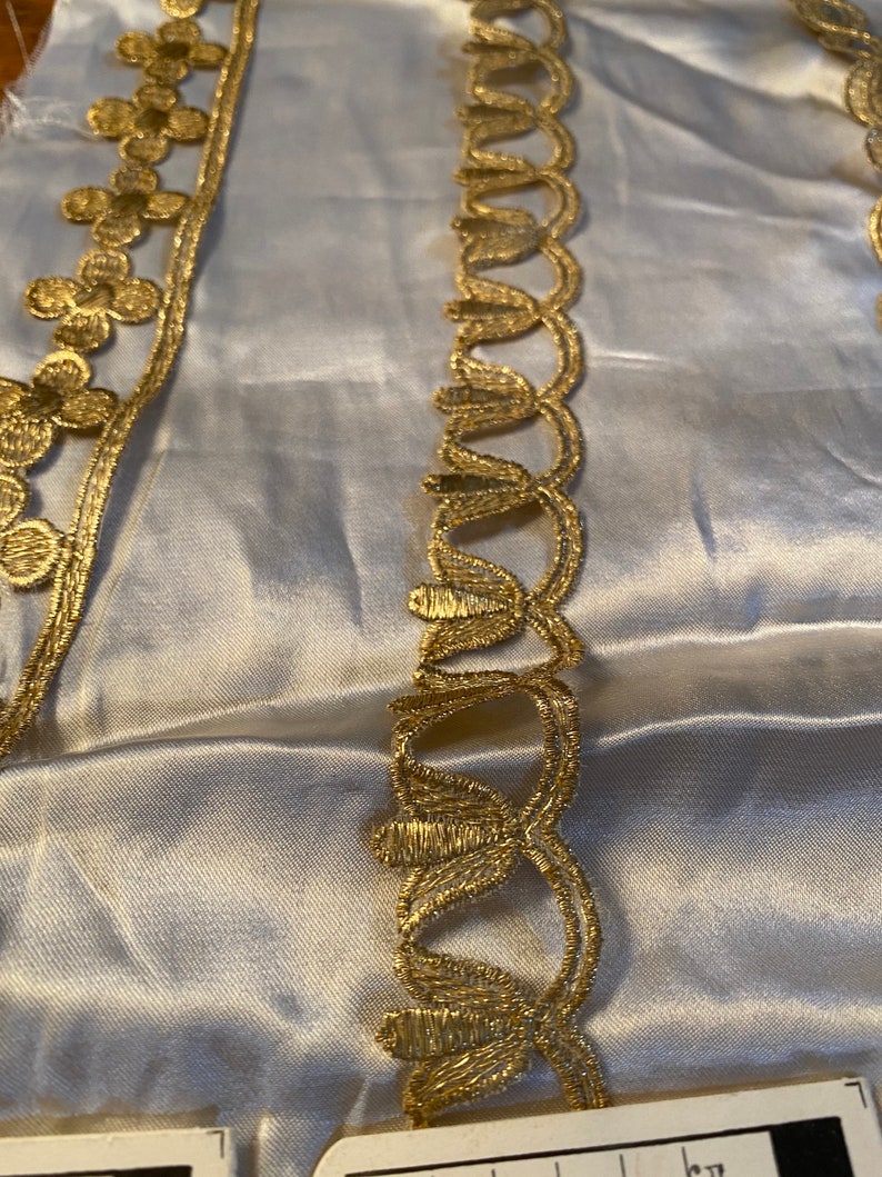 Antique Gold French Trim Sample Sheet Etsy