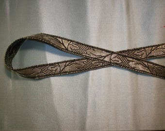 Antique silver metal trim with great pattern fabulous German