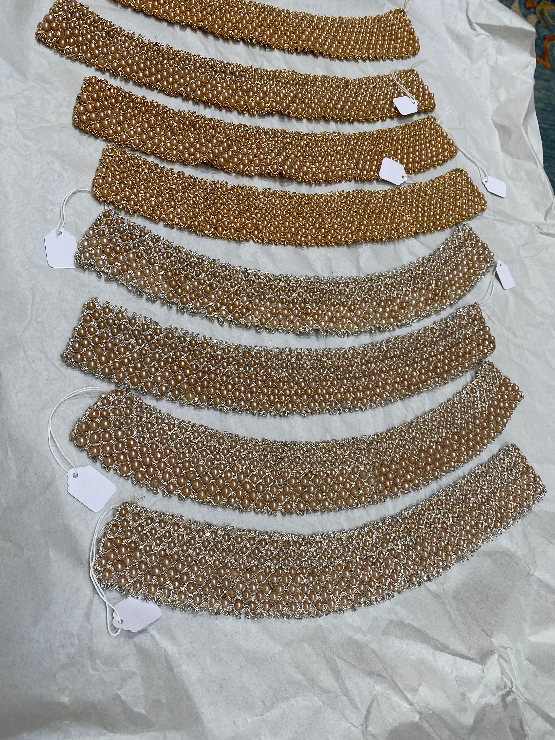 Perle Intermedie Con Strass Oro 4mm – 10 Pezzi – Vintage Parts Germania