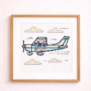 Cessna Cross-Stitch Pattern: Aviation Airplane Design (PDF)