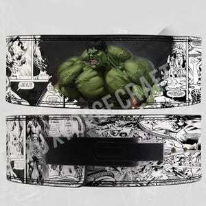 Hulk Anime Belt I Powerlifting Leather Lever Belt I Custom Lever Belt I Leather gym belt I Weightlifting Belt I Deadlifting Belt I Handmade