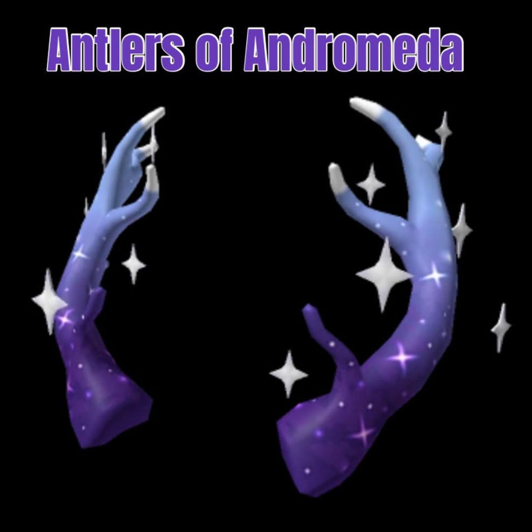 Roblox DLC Antlers Of Andromeda Digital Code Virtual Toy Code Avatar Il 1asx 