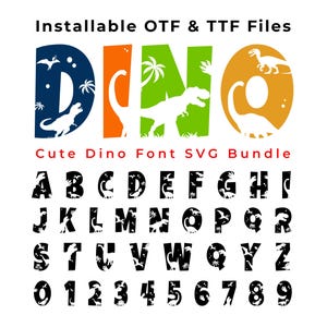 恐竜文字フォント SVG、恐竜アルファベットフォント、恐竜フォント、恐竜 OTF & TTF フォント、恐竜ベビーシャツ SVG フォント、恐竜キッズアルファベット