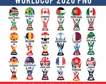 2026 World Cup National Mannschaften Clipart PNG, International Fußball Country Designs, 46 Fußballnationen Clipart, USA Kanada Mexiko.