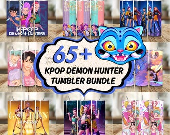 65+ Kpop Demon Hunters Tumbler Bundle, Kpop Idol Group, Gift for Huntrix Fans, Saja Boy Band Png, Girl Dinner Png, Huntrix Girls Kpop Demon