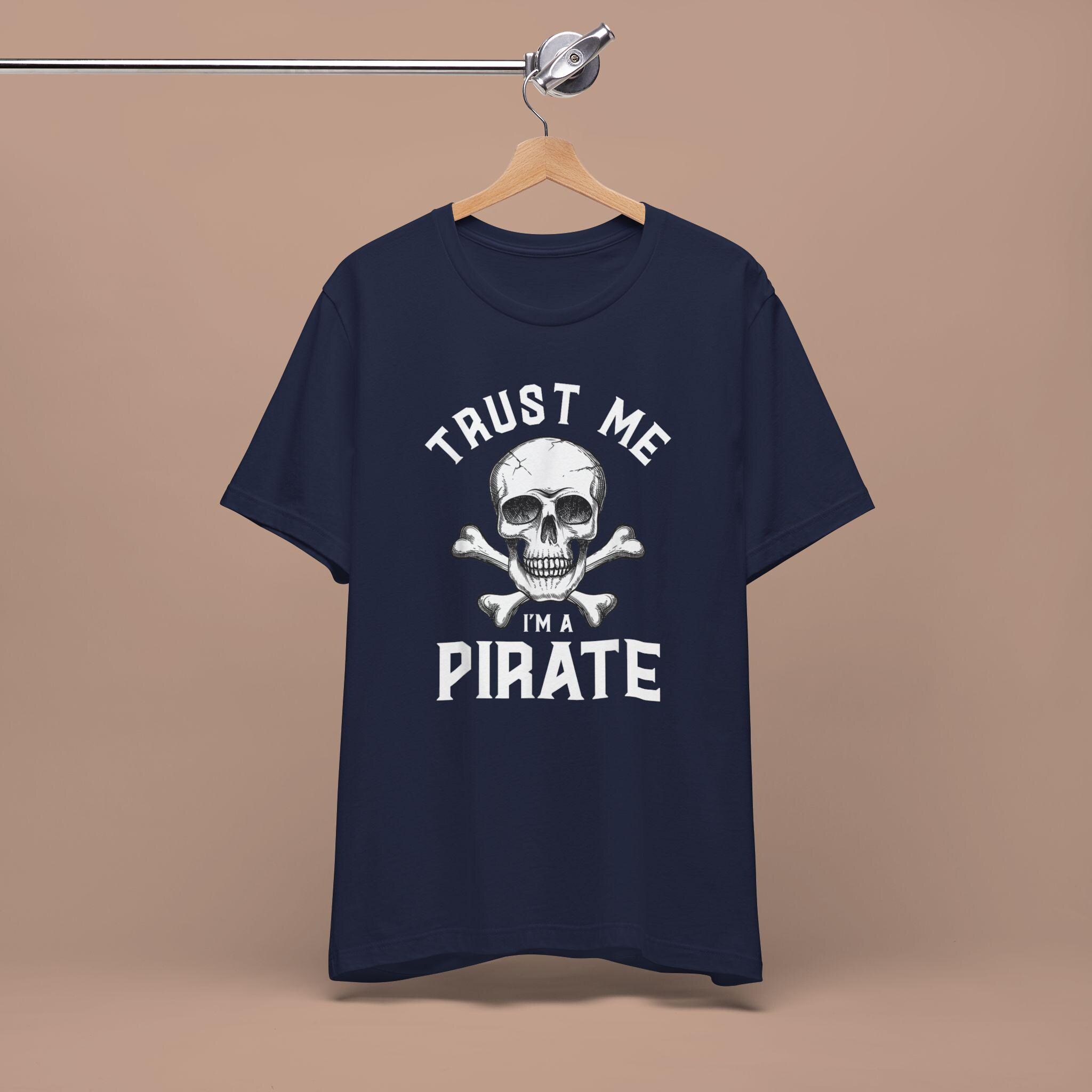 海賊Tシャツ、ドクロと骨のTシャツ、面白いコスチュームトップ 