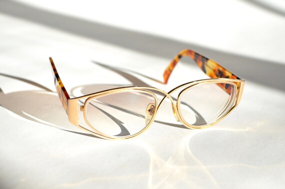 Vintage CLAUDE MONTANA tortoise glasses