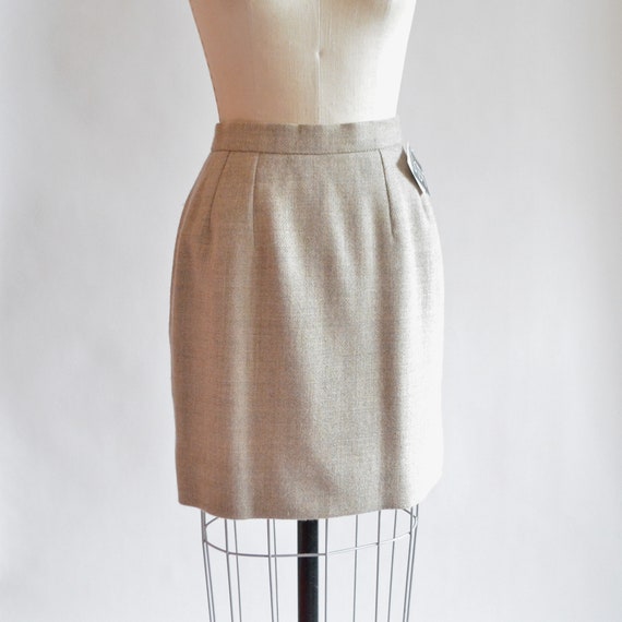 Vintage 1980s WOOL mini skirt