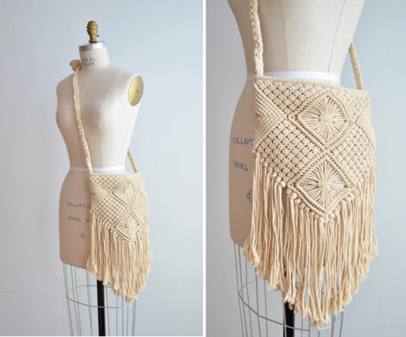 macrame fringe purse