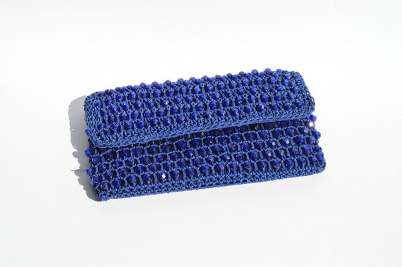 1960s BEADED clutch purse