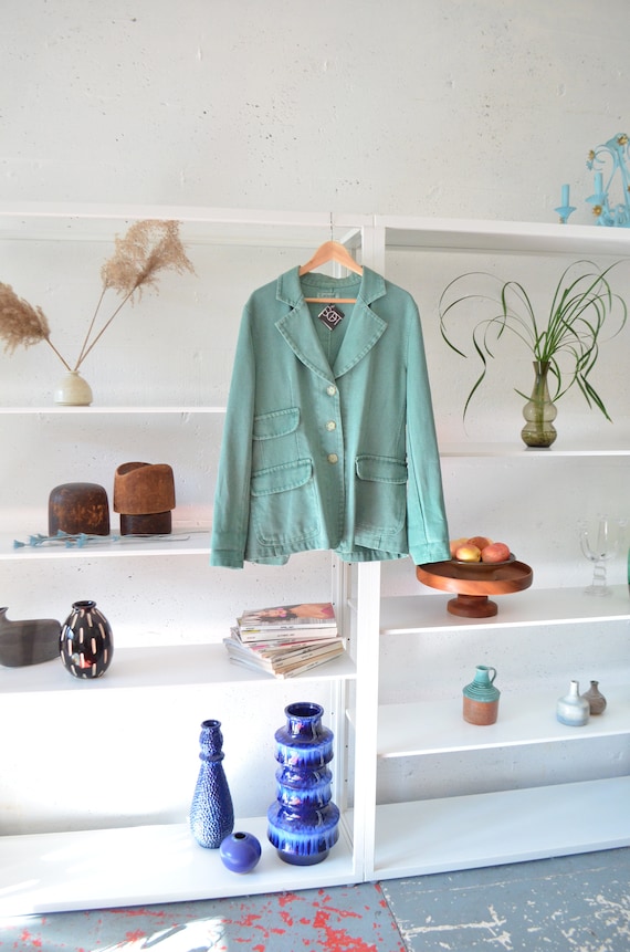 Vintage CACHAREL cotton blend blazer / M