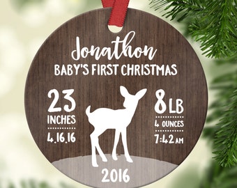 New Baby Gift Ornament Babys First Christmas Ornament Baby Ornament Personalized 7144