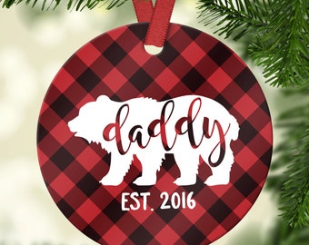 New Dad Gift New Dad Ornament Pregnancy Announcement Husband Gift New Daddy Gift Dad Christmas Ornament Christmas Tree Decorations 7147
