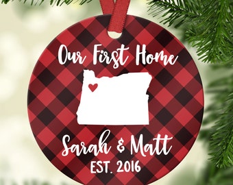 New Home Housewarming Gift New Home Gift Housewarming Gift Personalized State Ornament Cute 7152