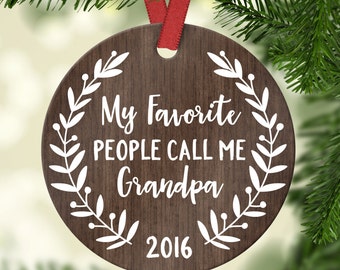 Grandpa Gift Christmas Gifts for Grandpa Ornament Personalized Grandpa Christmas Ornaments for Grandpa Grandparent Gifts for Christmas 7121