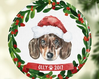 Dachshund Ornament Pet Gift Dog Ornament Dog Christmas Ornament Dachshund Christmas Ornament Personalized Dachshund Ornament for Dog 7070