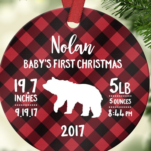 New Baby Gift Ornament Babys First Christmas Ornament Baby Etsy