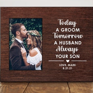 Wedding Gift for Mom from Son Mother of the Groom Gift from Son Picture Frame 8832