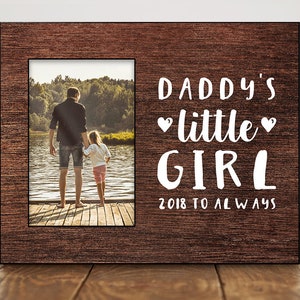 Fathers Day Gift from Daughter Personalized Gifts for Dad Gift for Birthday Daddys Little Girl Frame 8143