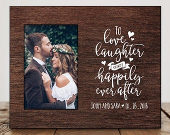 Wedding Picture Frame Personalized Wedding Gift Bridal Shower Gift Wedding Frame Gift for Couples Custom Wedding Picture Frame 02.